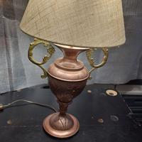 Lampada Vintage in Rame Sbalzato a Mano - 40 cm