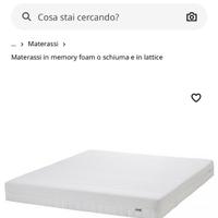 Materasso Ikea 160x200 memory foam
