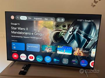 Smart TV TCL 50" Google TV + 2 Telecomandi