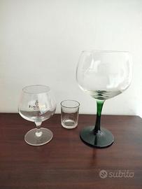 Bicchieri Brandy Fundador e Gin Tanqueray