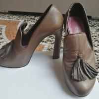 mocassini tacchi nappine Casanita n. 39