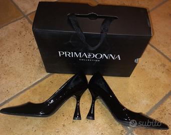 Décolleté nuove nere 36 tacco a rocchetto 