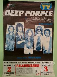 Deep purple tour poster - Milano 1987