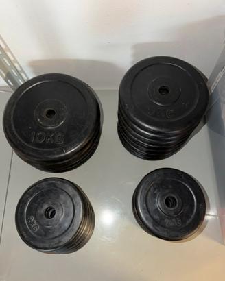 Dischi pesi per palestra gommati