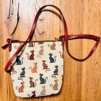 Borsa tracolla Signare, fantasia Gattini
