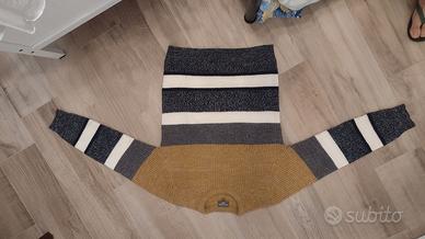 Maglione a righe invernale