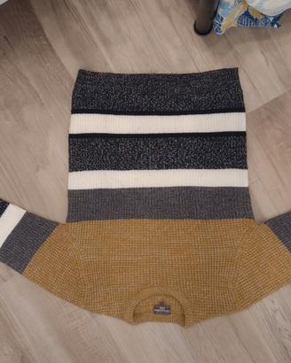 Maglione a righe invernale