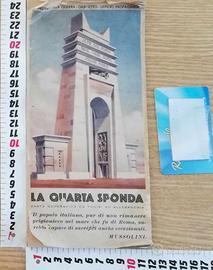 Mappa/cartina La Quarta Sponda, epoca fascista