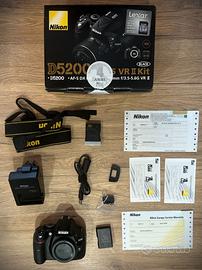 Nikon D5200 solo corpo macchina (senza obbiettivo)