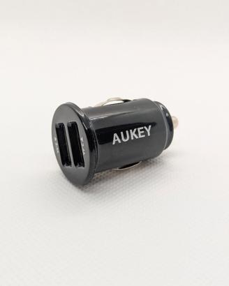 AUKEY Caricabatteria da auto - 2 Porte USB - Mini