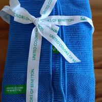 Set 2 asciugamani Benetton blu