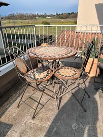 Salottino in ferro battuto