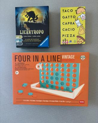 Set 3 giochi in scatola