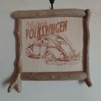 Quadro vintage volkswagen 26x25
