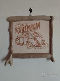 Quadro vintage volkswagen 26x25