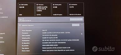 PC+Monitor Gaming HP 8300MT 32GB RAM GTX 1650