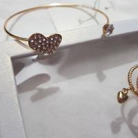 set bracciale e tris anelli