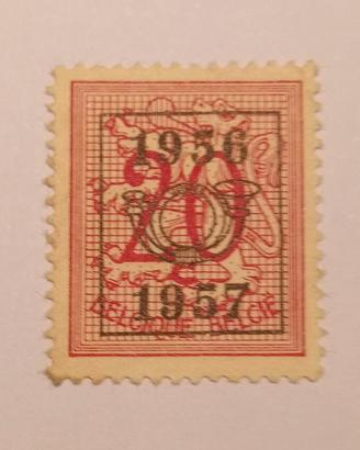 Francobollo Raro Belgio 20 Fr