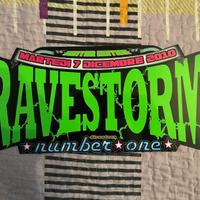 Volantino hardcore Ravestorm discoteca Number One