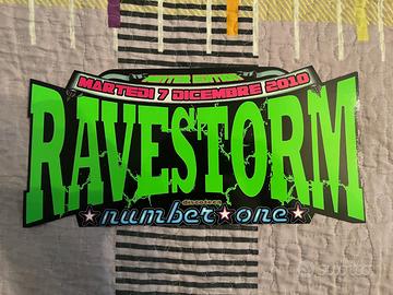 Volantino hardcore Ravestorm discoteca Number One
