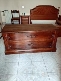 cassapanca antica in noce fine 800