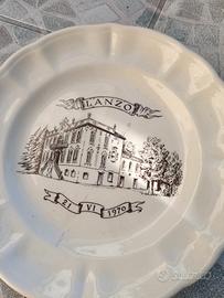 piatto commemorativo di Lanzo numerato