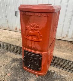 Stufa d'epoca in terracotta "Fonderia Forlivese"