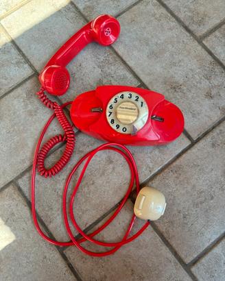 Telefono a disco vintage Rosso Face