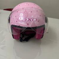 Casco AXO bambina rosa con titti taglia YL (52cm)