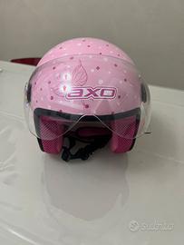 Casco AXO bambina rosa con titti taglia YL (52cm)