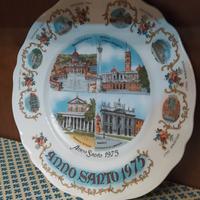 Piatto in ceramica Anno Santo 1975