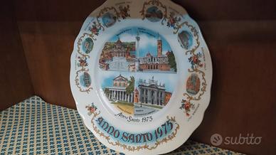 Piatto in ceramica Anno Santo 1975