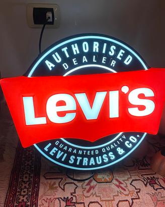 Levi’s insegna luminosa vintage