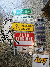 adesivi e cartellonistica sicurezza