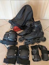 Roller Oxelo Fit100 + borsa e protezioni Tg. 39