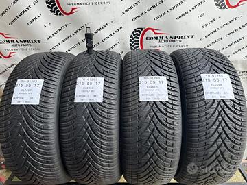 4 PNEUMATICI 215/55 R17 KLEBER INVERNALI 75%
