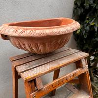 Fioriera in terracotta da muro – vaso rustico con