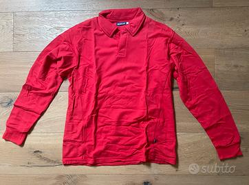 Polo a maniche lunghe Sparco “Florida” rosso