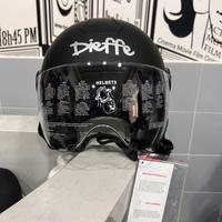 CASCO DIEFFE E-BIKE NERO OPACO VISIERA ELICOTTERO