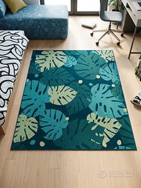 Tappeto Ikea Monstera 90x180Cm - Fondo Antiscivolo