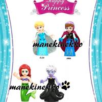 4 minifigure principesse Ariel Disney tipo Lego