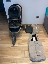 Passeggino trio peg perego completo + sacco nanna