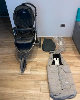 Passeggino trio peg perego completo + sacco nanna