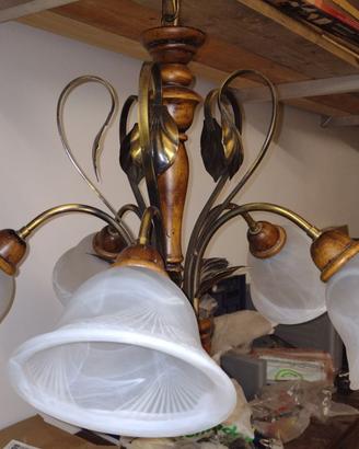 Lampadario Artistico 5 Luci