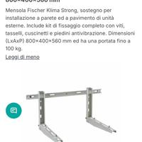 Mensola fisher condizionatori