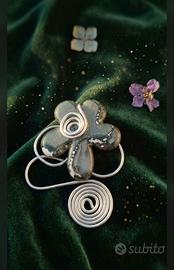 Ciondolo per collana Fiore Handmade Modellabile in