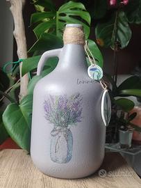 Bottiglione Vaso "Lavanda Provenza"  Shaby nuovo