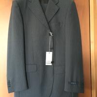 Abito da cerimonia - Tg 52 - Grigio scuro, gessato