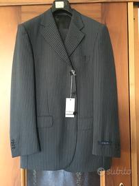 Abito da cerimonia - Tg 52 - Grigio scuro, gessato