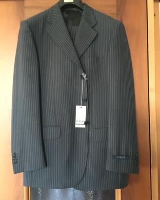 Abito da cerimonia - Tg 52 - Grigio scuro, gessato